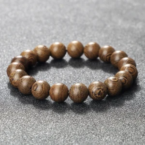 Men’s Rosary Bracelets – Handmade Wooden Bead Prayer Bracelet